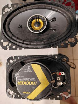 KICKER CSC464 4"X6 coaxial car speakers x2