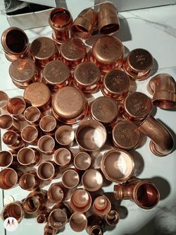 Copper plumbing supplies
