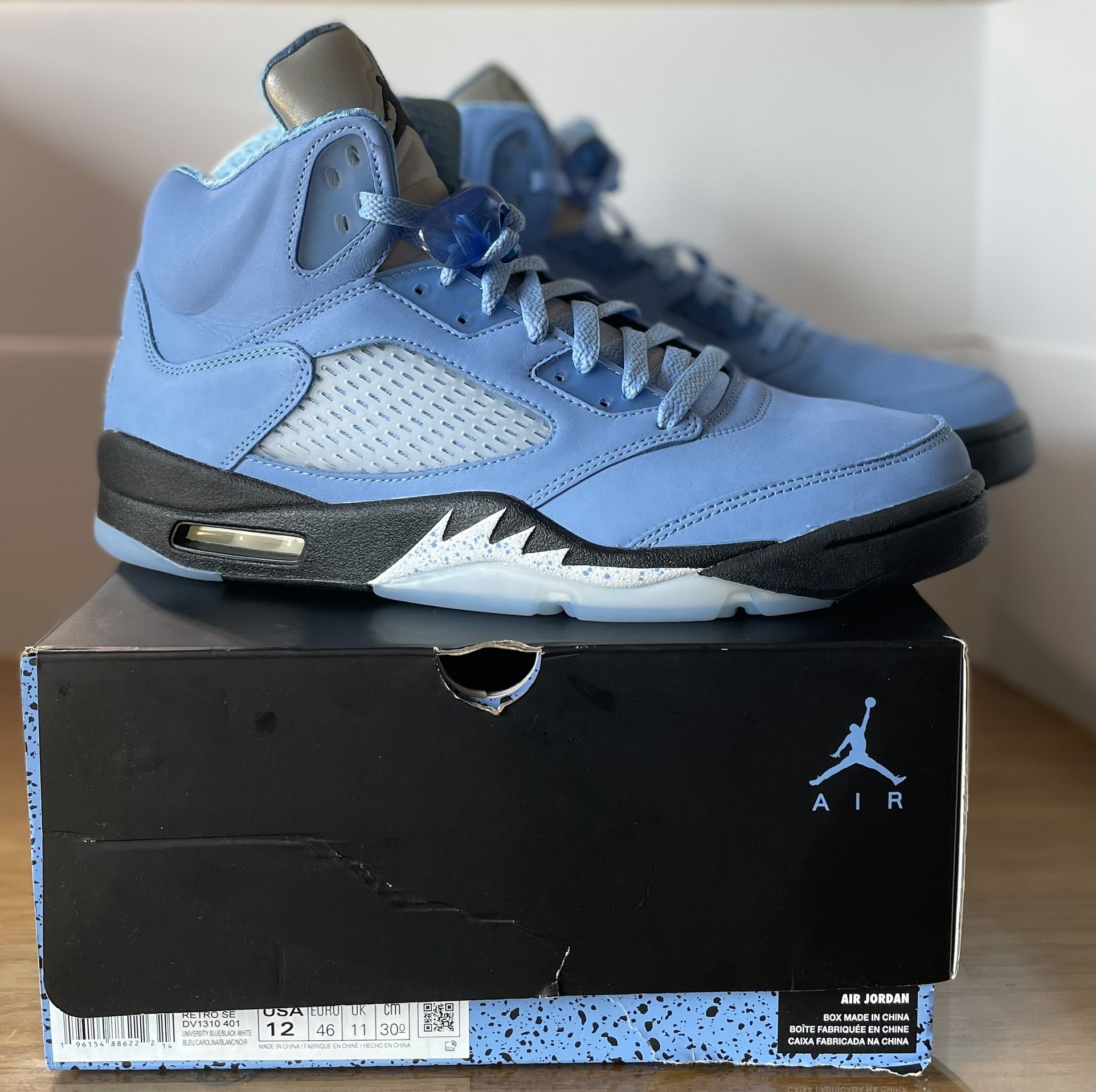 Air Jordan 5 SE University Blue UNC DV1310-401 Size 12