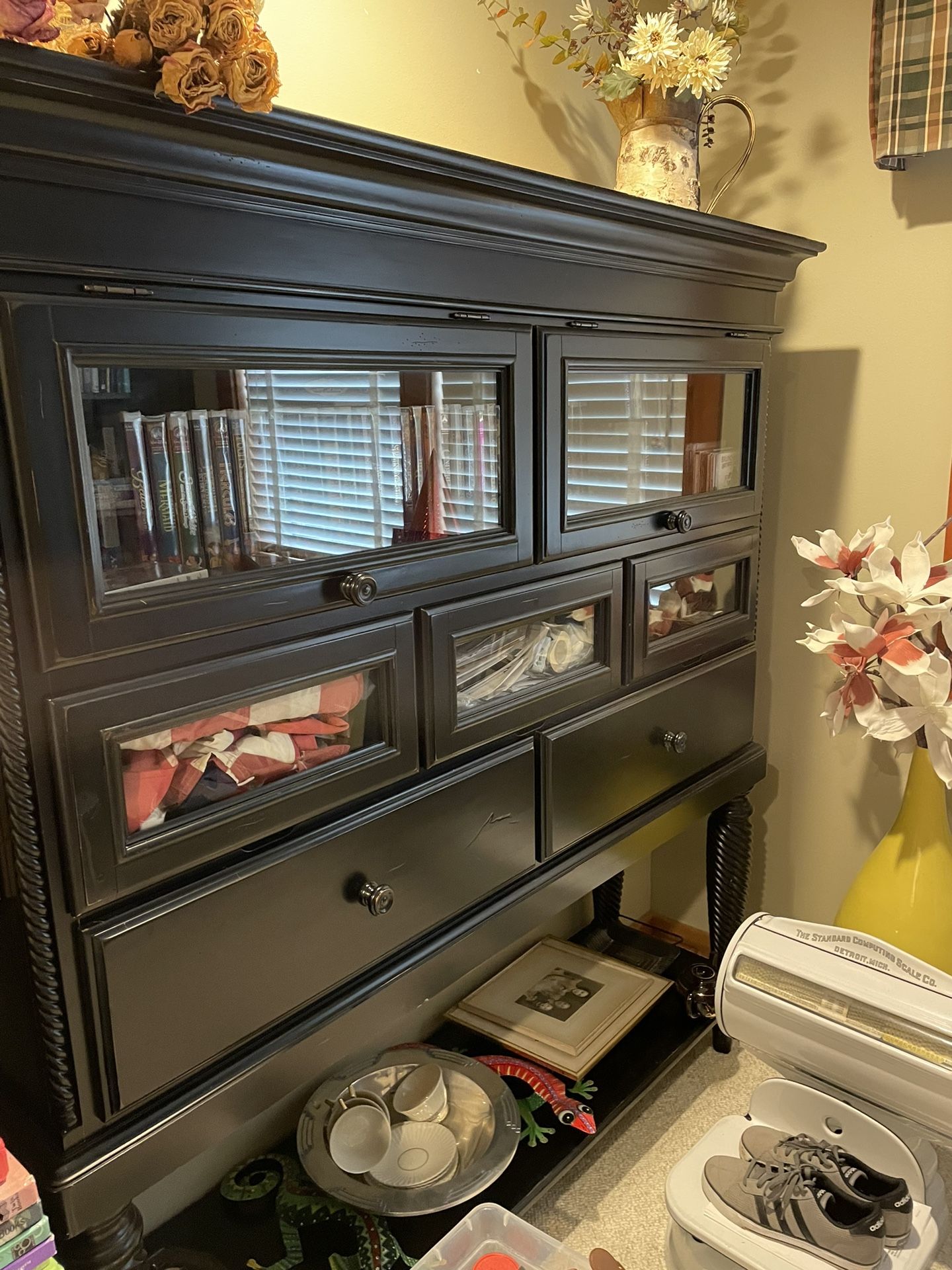 Large High End Wood Cabinet Display Piece