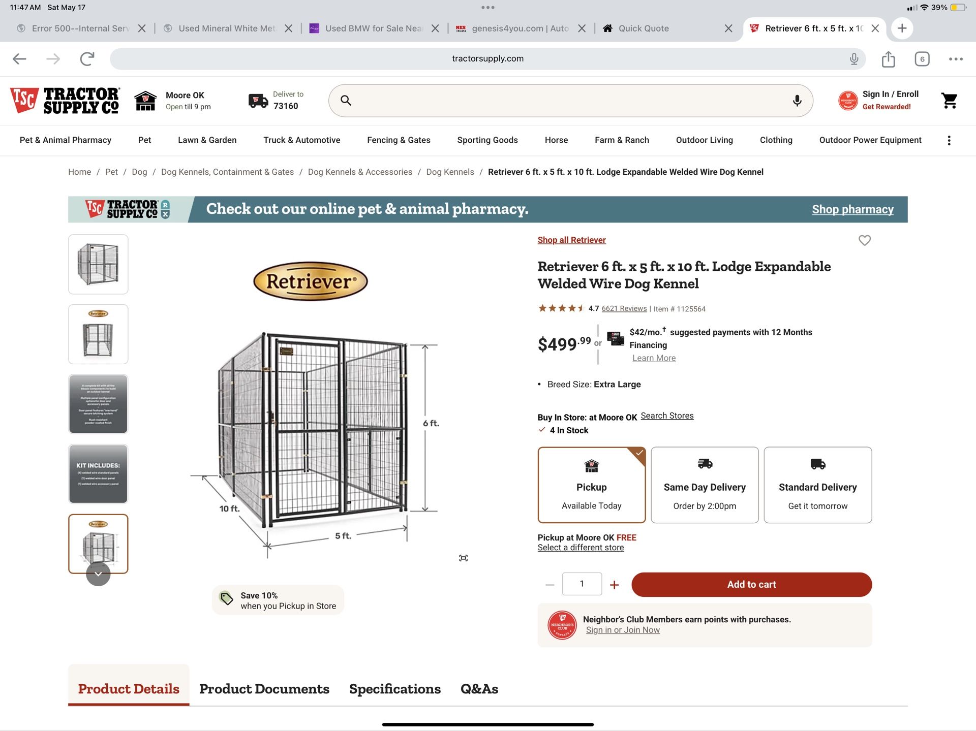 Retriever Dog Kennel