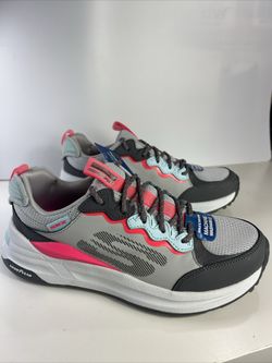 Skechers Sport Air-cooled Memory Foam Goodyear Womens Sneakers Gray/Pink  Sz 7.5