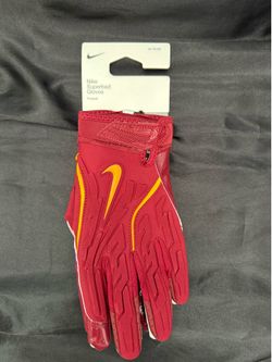 New Nike Superbad 7.0 Padded USC Colors NFL Commanders Football Gloves Men’s XL