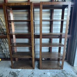 Wood Bookshelves 