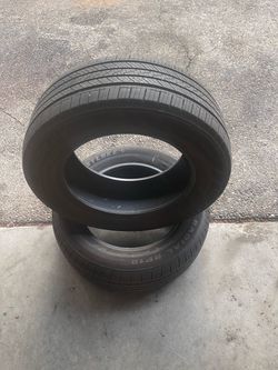 2 used tires 215/60R16  2 different brand tires