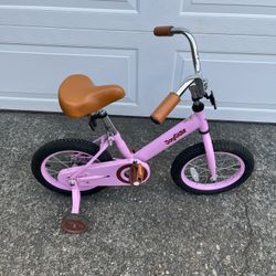 Joy Star 14” Wheels in Great Condition Girls Bike With Training Wheels 
