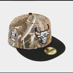 New Era Chicago Bulls Exclusive REAL TREE CAMO 59FIFTY Fitted Hat Cap