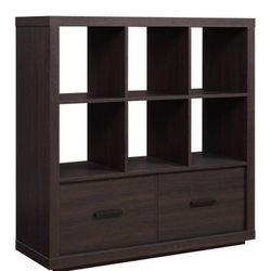 6 Cube Organizer With Drawer 