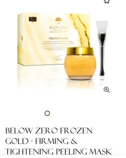 Below Zero Frozen Gold - Firming & Tightening Peeling Mask enriched with Multi-Peptide & Caffeine