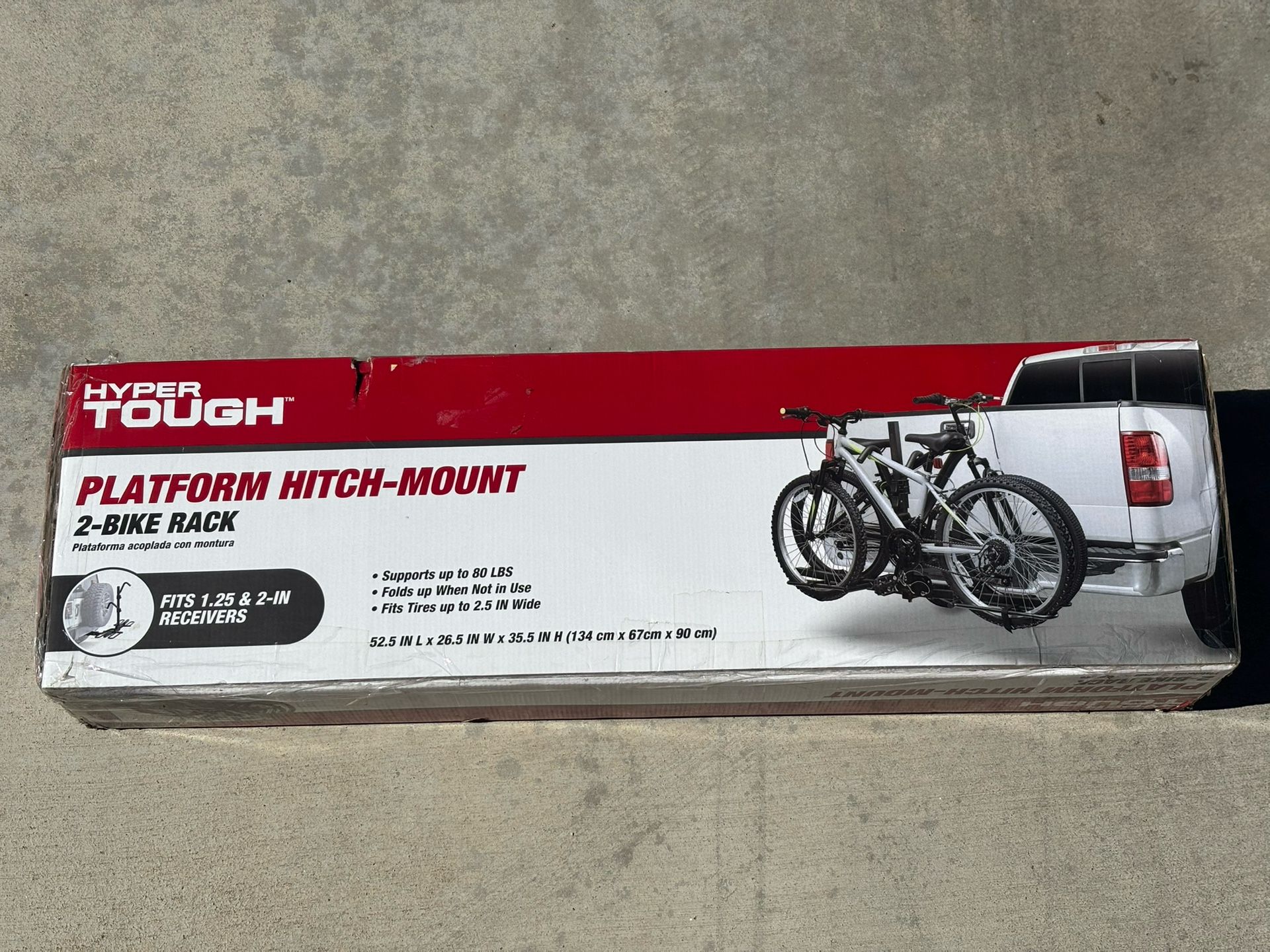 2 Bike Folding Trailer Hitch Bike Carrier by HyperTough
