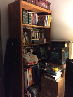 Real wood bookshelf
