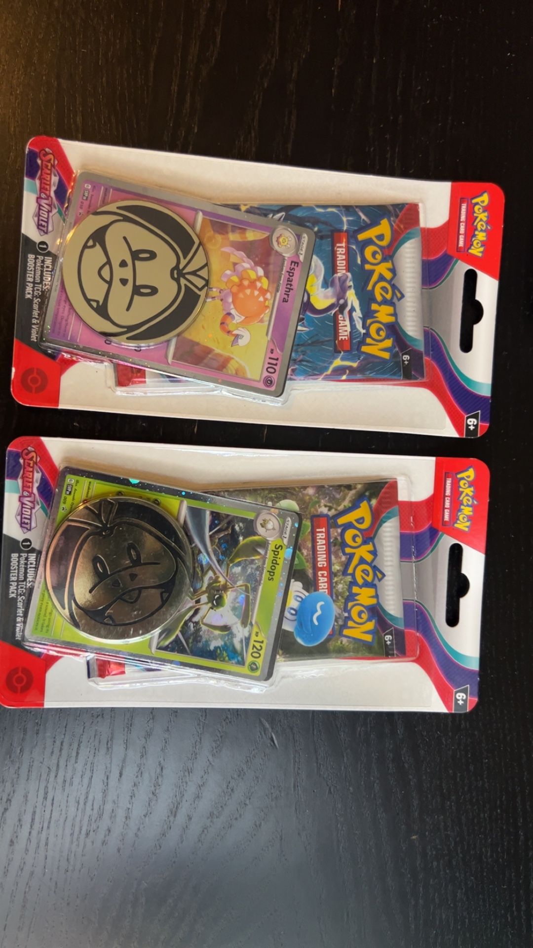 Scarlet & Violet (Base) Spidops & Espathra Pokemon Checklane Packs (Set of 2)
