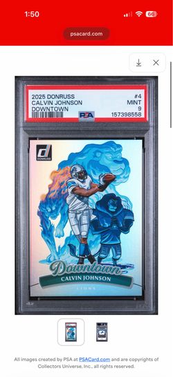 PSA 9 Calvin Johnson Downtown