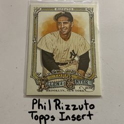 Phil Rizzuto New York Yankees Hall of Fame Shortstop Topps Short Print Insert Card. SP349. 