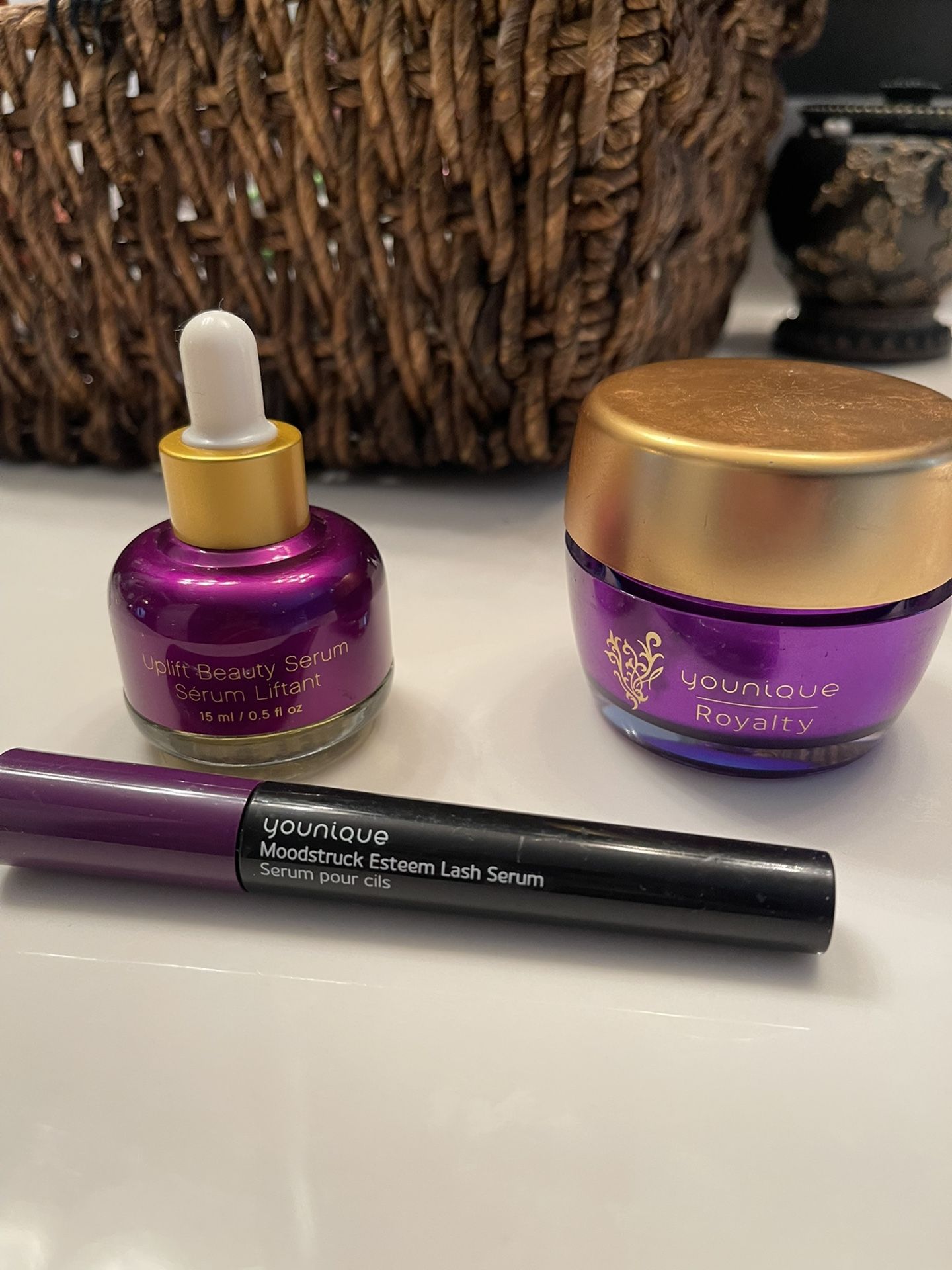 Younique Night Cream, Face Serum And Lash Serum-used Once