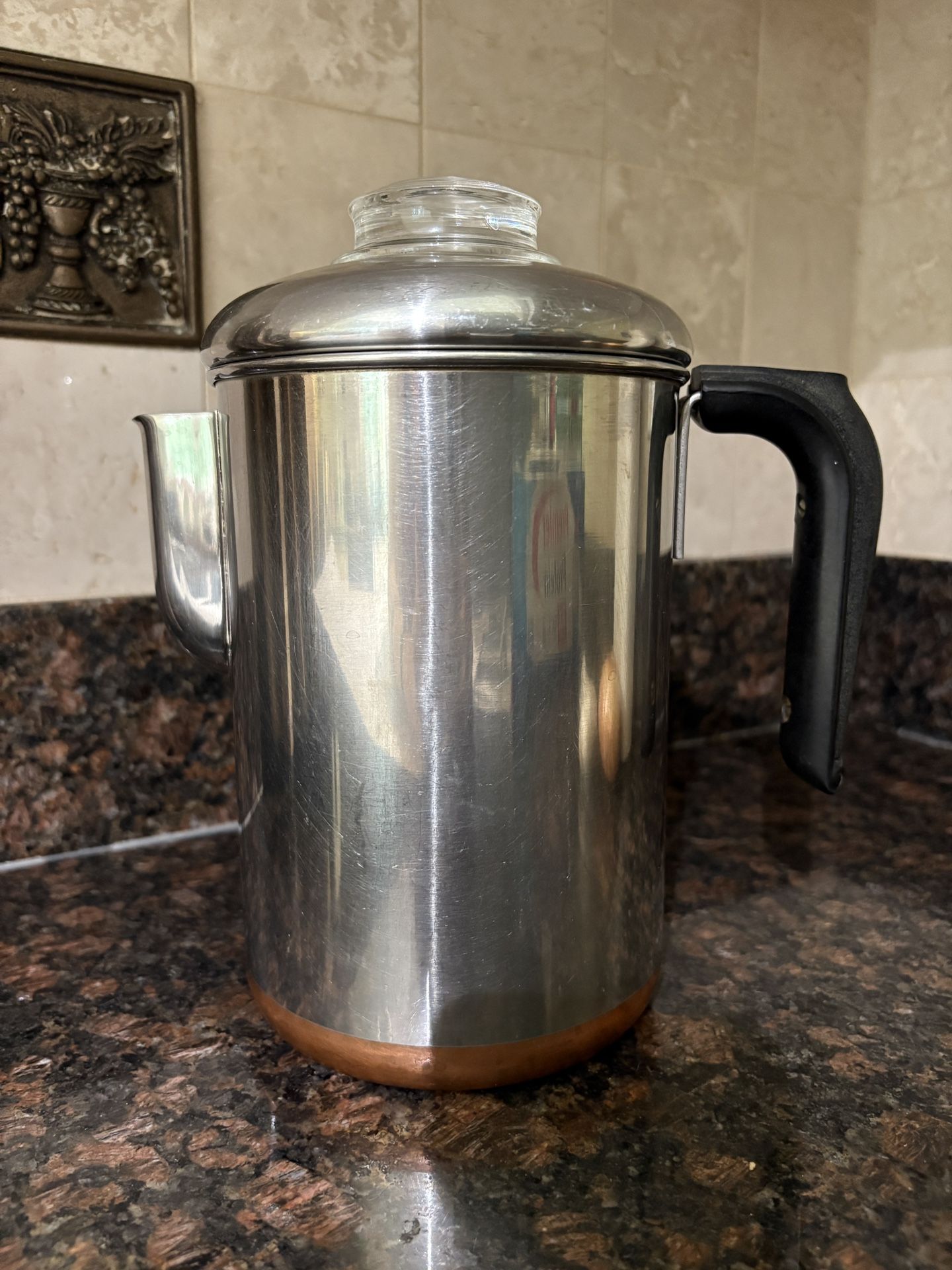 Vintage Revere Ware 6 Piece Percolator