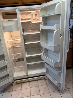 White Side-by-Side Refrigerator