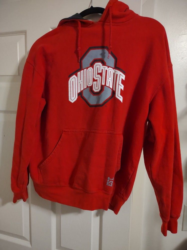 Pro Edge Brand Ohio State Pullover Scarlet And Gray Hoodie Large