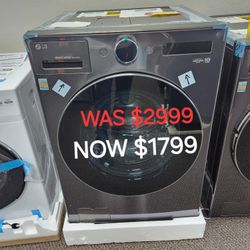 Ventless Washer/Dryer Combo LG All In One 5.0 Cu. Ft. Mega Capacity With Inverter