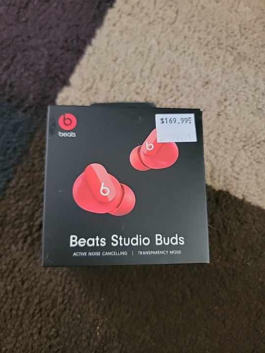 Beats by Dr. Dre Studio Buds - Beats Red NEW FACTORY SEALED
