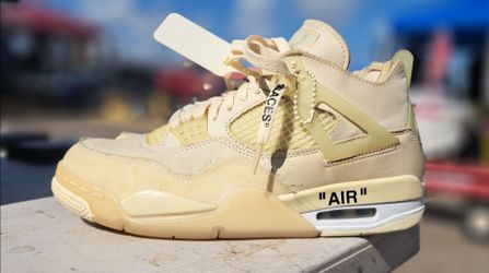 jordans 4 offwhite sail womens size 8
