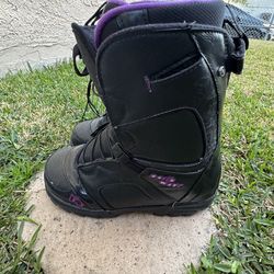 Northwave Dahlia Black Purple Snowboard Ski Boots Size 8