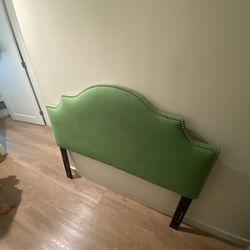 Full Sized Headboard + Box Spring And Frame