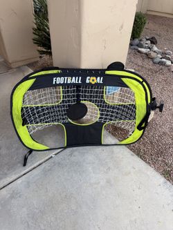 2 Soccer Goals With Pop Out Holes