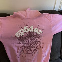 Pink Sp5der OG Web hoodie 