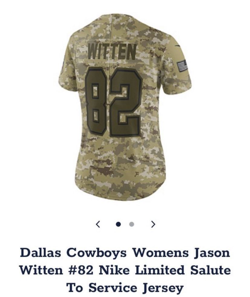 Salute To Service Jason Witten Dallas Cowboys #82Nike Women's