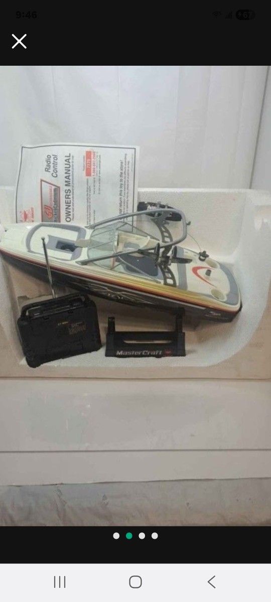 Radio Control Boat Mastercraft #7175 Full Function Remote Control Marine Craft