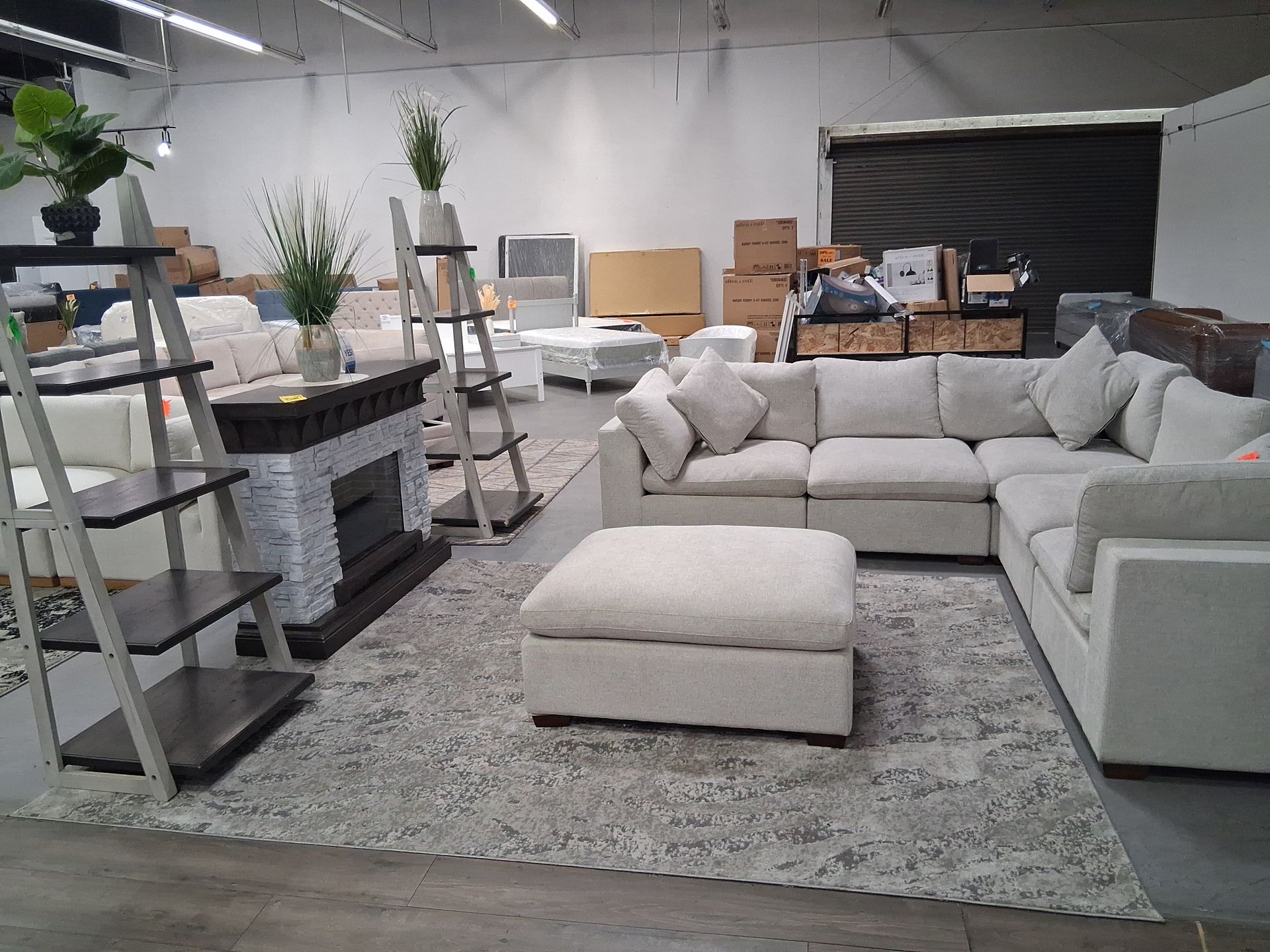 Off white medium sectional modular style,PAYLater