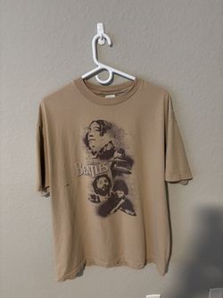 Vintage The Beatles Shirt Men’s Size XL 2008 Apple Black Band Rock triple A tag