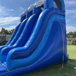 Blue Double Slide Water Slide $260 