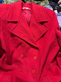 JASON KOLE WOOL PEA COAT  (M)