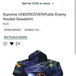 Supreme Public Enemy Hoodie