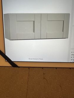 Hampton Bay 30in Dove Gray Wall Cabinet
