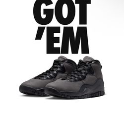 Air Jordan 10 Shadow 2025- Sz 9 Mens- Brand New In Box 