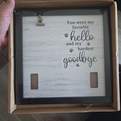 Dog Memorial Photo Frame