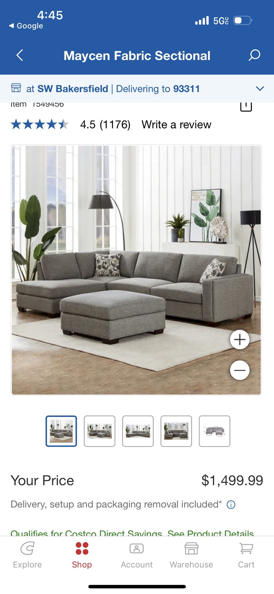 Sectional couch