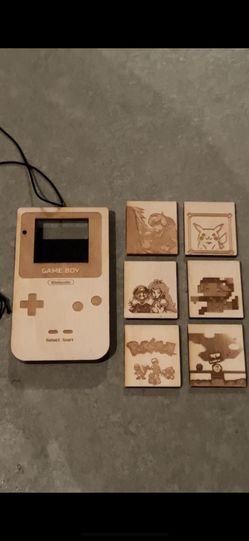 Custom Wooden Gameboy Keychain