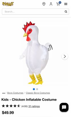 Kids Inflatable Chicken Halloween Costume