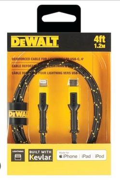 DeWALT Reinforced Cable for Lightning