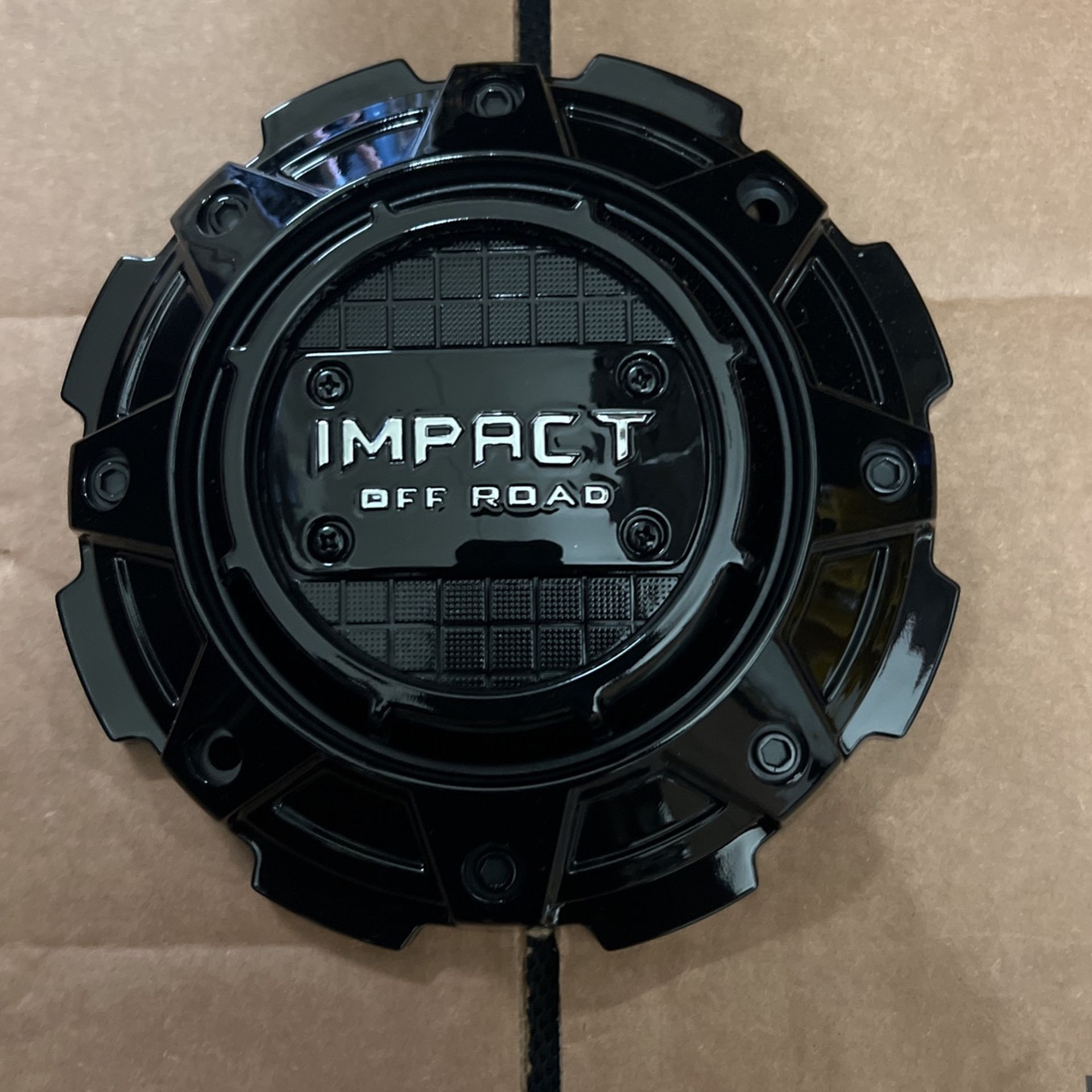 IMPACT OFF ROAD WHEEL CENTER CAP #F20P424A-6 GLOSS BLACK