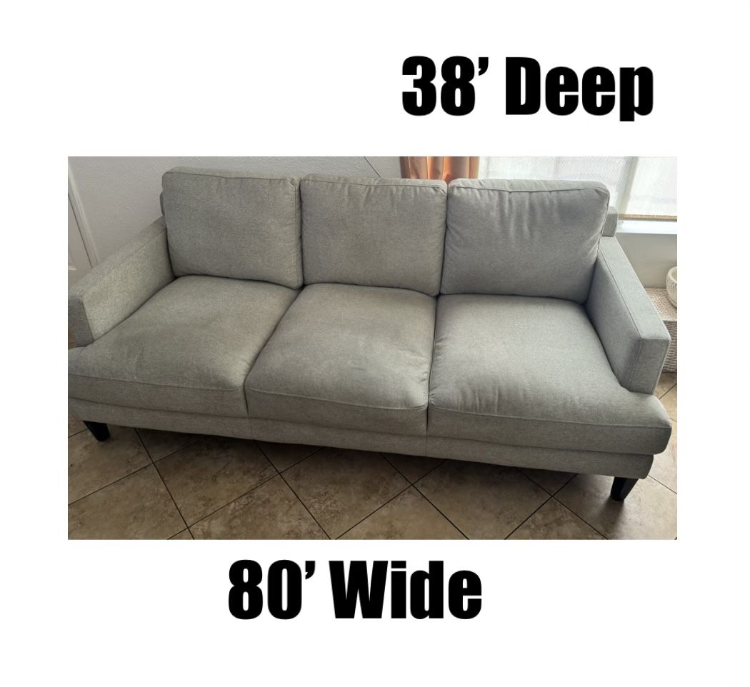Grey Sofa Couch Living Room Furniture Modern Furniture Gray Sofa