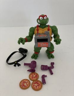 Vintage TMNT Pizza Tossin Raph Teenage Mutant Ninja Turtles Playmates 1993 Works