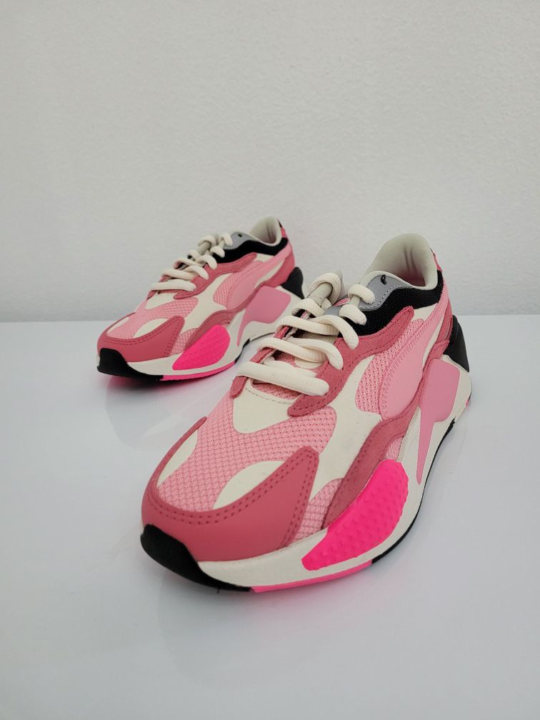 Puma Womens RS-X3 Puzzle Sneakers - 373797-06. Pink - Size 7