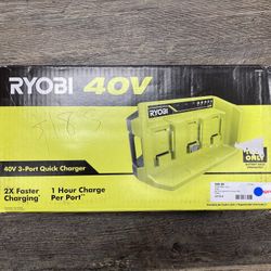 RYOBI OP407A 40V 3-Port Sequential Fast Charger