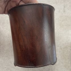 Chinese Old Wood Brush Pot.