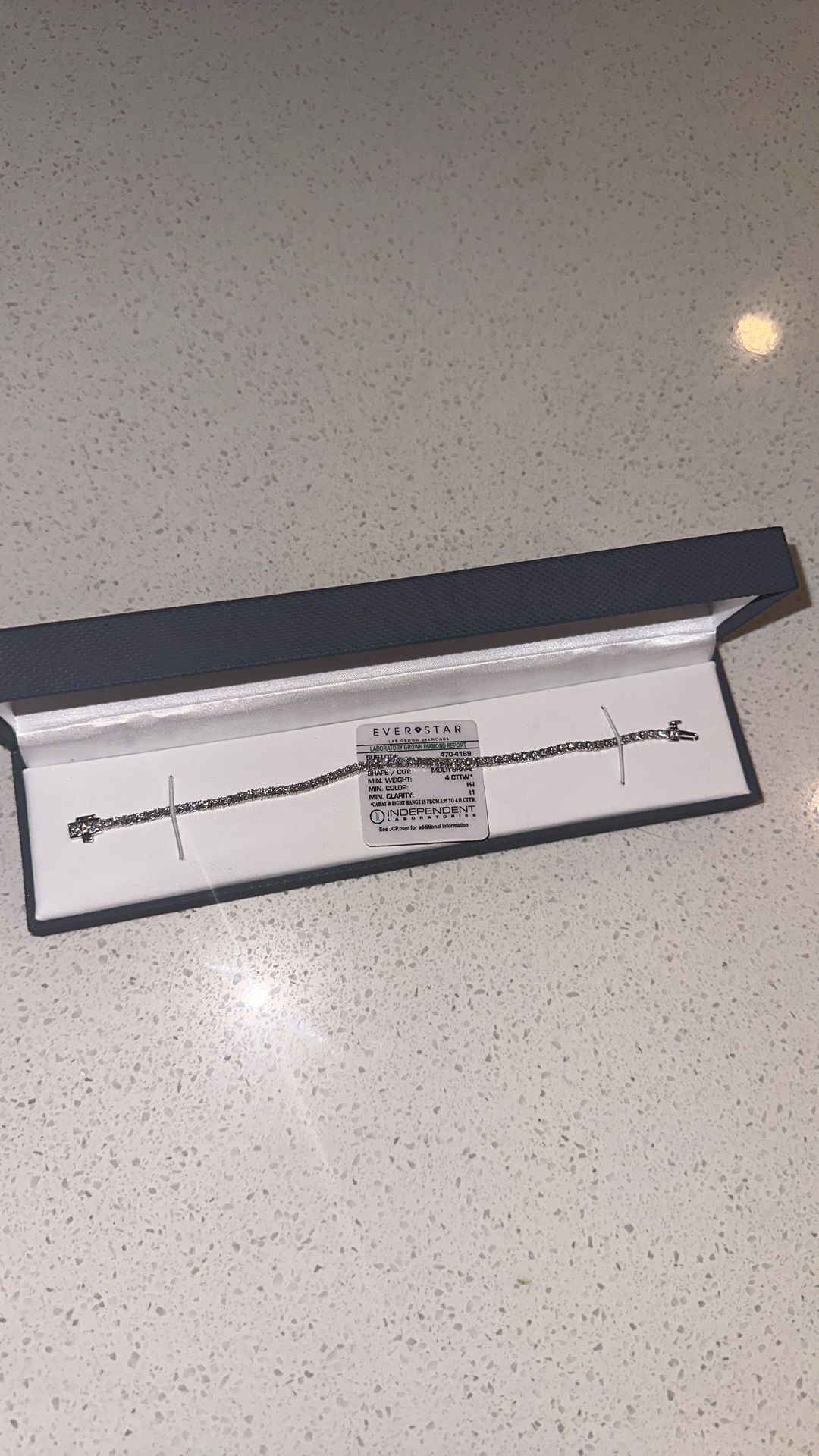 Diamond Bracelet White Gold 10k
